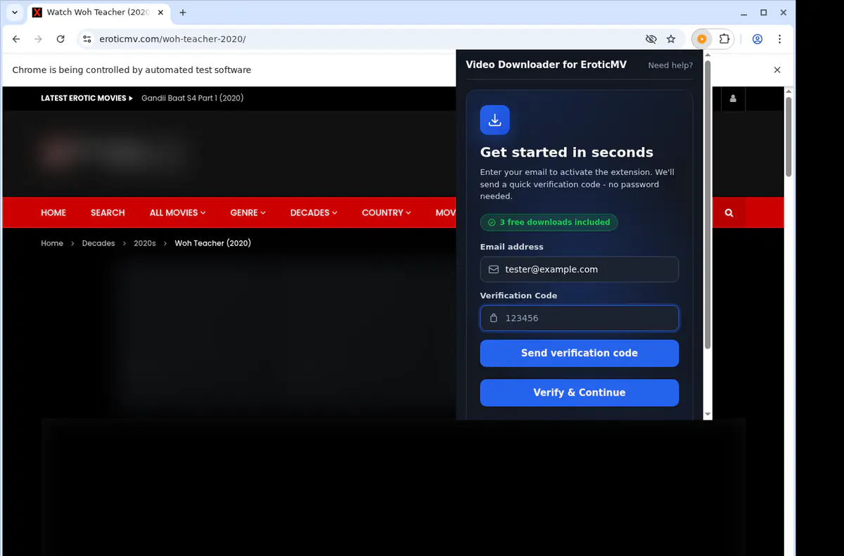 Eroticmv Video Downloader screenshot 4